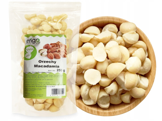 Orechy - MACADAMIA Orechy Prírodné 250g DELICIOUS- MIGOgroup
