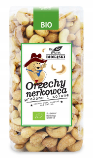 Orechy - Pečené a solené kešu oriešky Bio 350 g - Bio