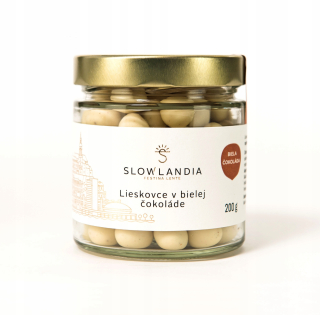 Orechy - Lieskové orechy v Biała Czekole. 200g Slowland