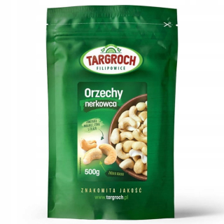 Orechy - Kešové orechy W450 500 g 0,5 kg Targroš