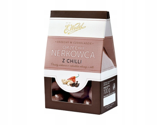 Kešové orechy v čokoláde z chilli e.wedel
