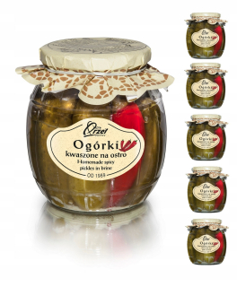 ORZEŁ POLKA CUCUMBERS Rezanie na ostré 6x750g