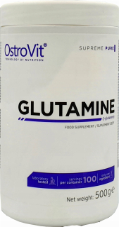 Aminokyseliny - OstroVit Supreme Pure Glutamin 500 g GLUTAMÍN