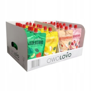 OwoLovo Ovocná pena MIX chutí Sada 36 kusov