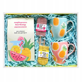 Ovocie GiftBox s čajom a farebným príslušenstvom