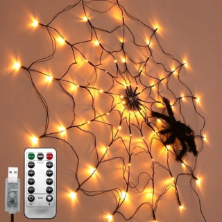 Halloween - Žiariaci girland (reťazec) Halloween Spider 1 PC.