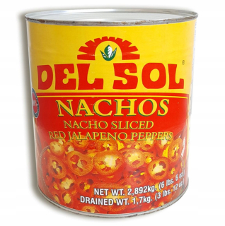 Jalapeno Peppers Red Sliced 2,9 kg