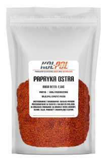 Ostra mletá paprika 2.5kg červená vysoká kvalita