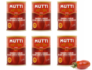 Pd Mutti Tomatoes Pelati San Marzano 400g X6