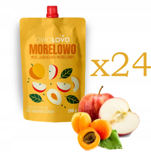 Pd Mus Apple - marhuľové owolovo 200g x24