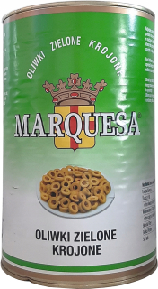 Zelené olivy PD Figaro, nakrájané na plátky Marquesa 4350g