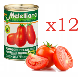 PD Tomatoes bez peel Pelati Metilliana 400g X12