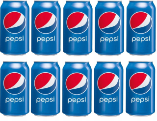 Pepsi sýtený nápoj môže 330ml x 10 kusov