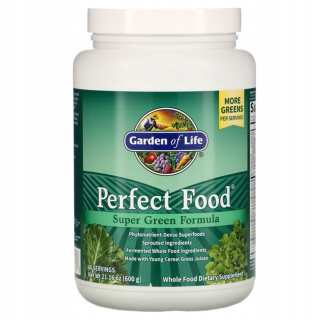 Perfektné jedlo Super Green Formula Záhrada života