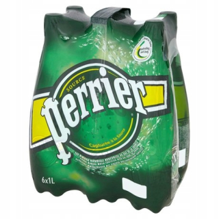 Perrier Minerálna voda 1 L PET X 6 ks. - 1 Zwarz.