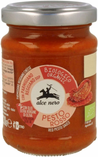 Červená pesto so sušenými bio paradajkami 130 g - a