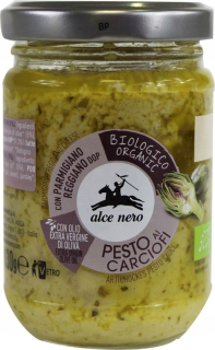 PESTO Z ARTICHOKOU BIO 130 G - ALCE NERO ALCE NERO