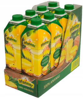 Pfanner Juice 100% Ananás 1L x 8 kusov