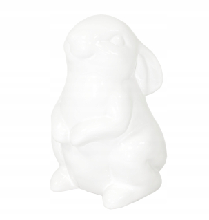Veľkonočná dekorácia - Veľkonočná figúrka keramika Zając 16.5 cm