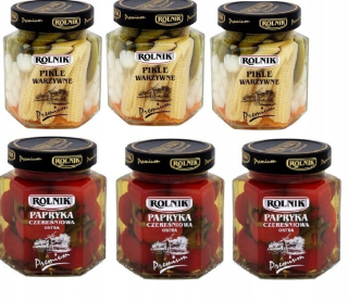 Mexická kuchyňa - Zeleninové uhorky Premium Corn Papra Mix S855 6ks