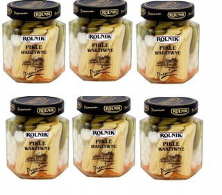 Zeleninové uhorky Premium Corn cibuľa S855 6ks
