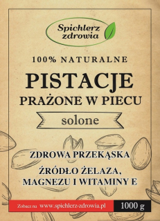 Orechy - Pistachios pečené solené čerstvé 1kg plantáž
