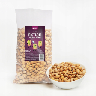 Orechy - PISTONIE pražená solená MEGA PAKA 1 kg Moreso