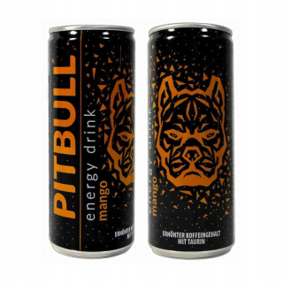 Pitbull | Energetický nápoj Mango | 250ml | 24 ks