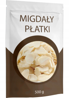 Orechy - MANDLOVÉ VLOČKY 500g STRIHANÉ, ČERSTVÉ, CHUTNÉ 0,5kg