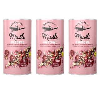 Vločky prírodného Muesli ODDAYMORE 3X 400G