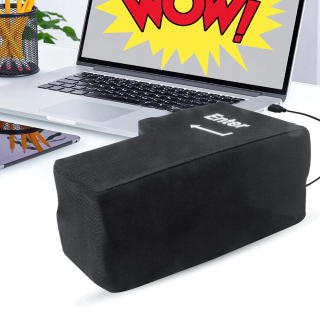 Antistresový vankúš ENTER na USB čierna