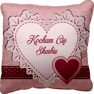 Darček na Valentína - Darček vankúš na Valentína Milujem ťa poklad