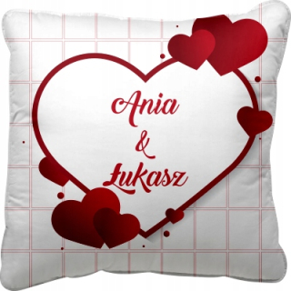 Darček na Valentína - VANKÚŠ SRDCE DARČEK PRE VALENTÍNSKE MENÁ