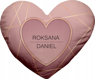 Darček na Valentína - Valentínsky vankúšik srdce 40 x 37 cm