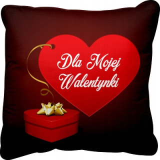 Darček na Valentína - Vankúš s nápisom pre môj darček na Valentína