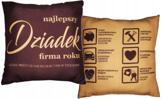 Vankúš Gift dedko deň babička pre Dedko
