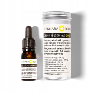 CBD - Poľský Hemp CBD Oil 5% Full Spectrum 10 ml