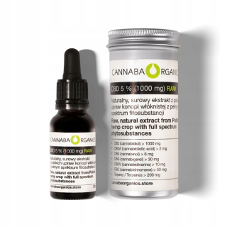 CBD - Poľský Raw CBD Oil 5% Full Spectrum 20 ml