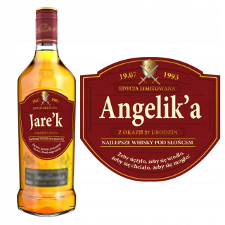 GIFT LABEL personalizované whisky DOTÁCIE