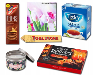 Darčekový čaj denne matka mama sviečok cookies