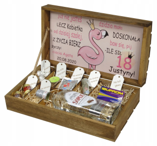 Darček pre jej 18. narodeniny pre ňu box
