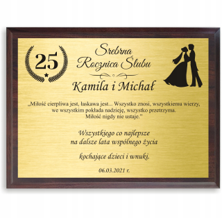 Darček pre Jubilejný výročie svadby 20 25 30 40 50