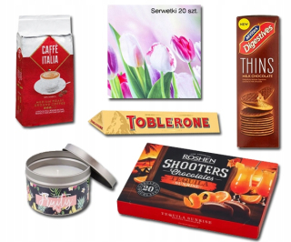 Darčeky Sweets Napkins Darčekové meno Day Set