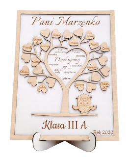 DARČEK rám DEŇ UČITEĽA ďakujem meno