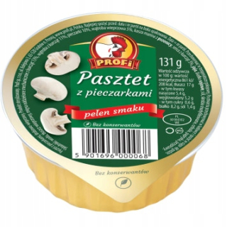 Profi hydina a huba pate 131 g -20sztuk