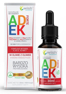 Progress ADEK FORTE A D3 E K2 MK-7 30ML DROPS 900