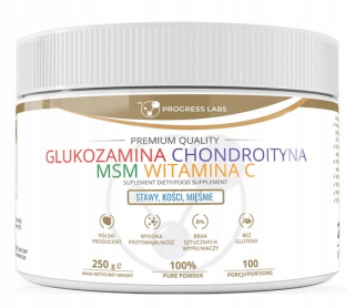Ochrana kĺbov -  Progress Glukozamín Chondroitín MSM WITA C 250G