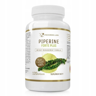 Spaľovač tuku - Progress Labs Piperine Forte plus 120C trávenie