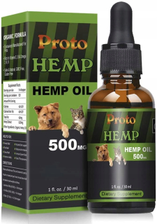 CBD - Preto konopný olej Konope CBD ropné Psy Mačky 500 mg