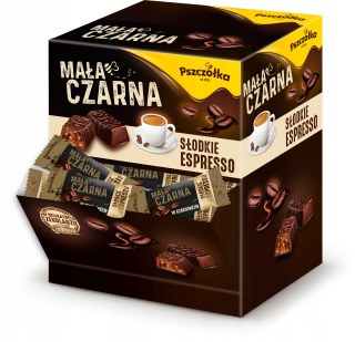 Včela cukrík v čokoláde malá čierna 2kg